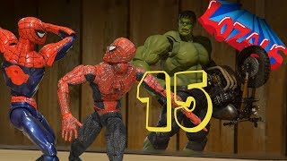 SPIDERMAN STOP MOTION Action Video Part 15 Homecoming [upl. by Harv]