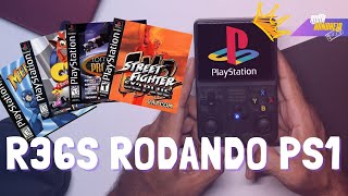 R36S RODANDO JOGOS DE PS1 [upl. by Anehsat]