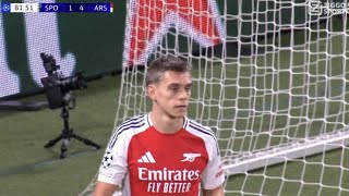 Leandro Trossard Goal Sporting Vs Arsenal 15 All Goals Analysis amp Extended Highlights [upl. by Notlih]