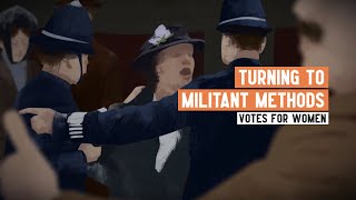 Womens Suffrage  When and why did the Suffragettes turn to militancy [upl. by Ellednahc466]