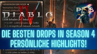 Diablo 4  DROPHIGHLIGHTS in Season 4 [upl. by Ennair655]