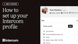 How to set up your Intercom profile [upl. by Arika]