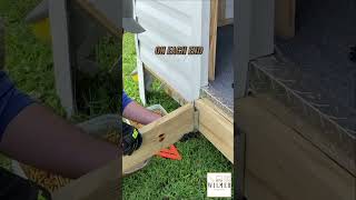 DIY shed ramp Installation Hanging Sampson Strong Tie Hangers [upl. by Sharos]