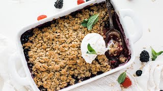 5 Ingredient Berry Cobbler [upl. by Anipsed]