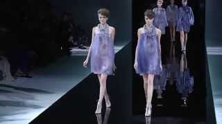 Giorgio Armani Primavera Estate 2014 sfilate Milano [upl. by Euqirne]