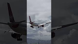 Virgin Atlantic A3501041 GVLIB Man To Las planespotting virginatlantic ￼airbusa350 [upl. by Stacee767]