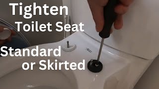 How to Tighten a Loose Toilet Seat [upl. by Dusty]