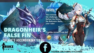 How to unlock Bathysmal Vishaps  Shenhes Ascension material  Dragonheirs False Fin [upl. by Yragerg]