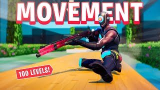 Chapter 3 MOVEMENT amp AIM Map Weapon Deathrun Fortnite Creative [upl. by Yelkcub]