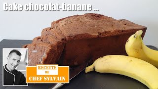 Cake banane chocolat  Recette par Chef Sylvain [upl. by Dugald658]