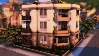 ROMANIAN APARTMENT BUILDING  LIFE AND DEATH  FOR RENT  The Sims 4 Speed Build [upl. by Imeka114]