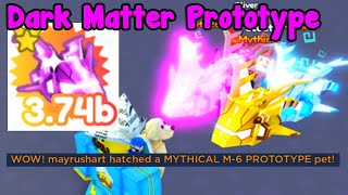 Made New Dark Matter Prototype Mythical Hatched Prototype  Pet Simulator X Roblox [upl. by Showker572]