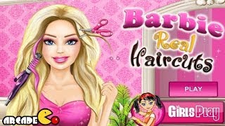 Barbie Real Haircuts  Barbie Game [upl. by Zerla]