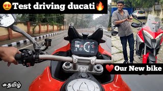 😍Test driving our new ducati bike🔥 🌎World Most powerful bike in Touring  Twin Throttlers TTF [upl. by Ylrbmik642]