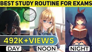 Best Exam Study Routine  Exam Timetable for Students  Study Tips  Education [upl. by Elokkin]