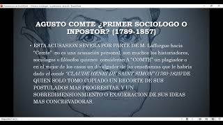 Sociología Para Principiantes 2 La Prehistoria de la Sociología 1°Sociologos de M Lafforgue [upl. by Cowden]