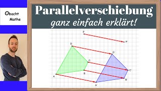 Parallelverschiebung  ganz einfach erklärt mit Beispielen  ObachtMathe [upl. by Neened]