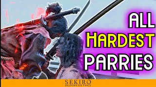 Sekiro  How to PARRY the HARDEST Combos from Every MAIN Boss [upl. by Manning]