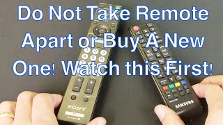 How to Fix Any TV Remote Not Working Power Button or other Buttons Not Responsive Ghosting [upl. by Behl513]