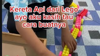 Kereta Api dari Lego ayo liatin cara buatnya [upl. by Ola58]