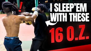 16oz Sparring EVERLAST GLOVES REVIEW…Shocking ENDING😳 [upl. by Akilaz]