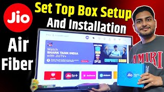 Jio Airfiber Set Top Box installation  Jio Airfiber Set Top Box Review  Channel amp OTT [upl. by Eimile565]