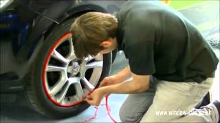 How to fit Rimblades alloy wheel protectors [upl. by Euqinmod]