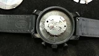 FOSSIL WATCH INTERNAL MECHANISM AUTO INSTALLATION CONFIGURATION [upl. by Evie]