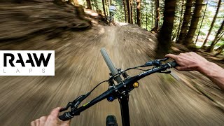 Adrenaline Rush GoPro POV on Champerys Insane World Cup Downhill Track  RAAW Laps [upl. by Michella300]