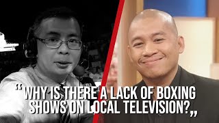 Explaining the lack of boxing shows on local TV with Atty Ed Tolentino [upl. by Kei]