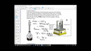 Dumas Bulb Molar Mass Determination [upl. by Goldin]