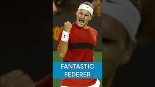 Young Roger Federer wins RIDICULOUS rally 👀 [upl. by Dunham136]