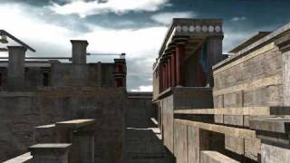 Knossos Palace Reconstruction Crete 3D [upl. by Adianes304]