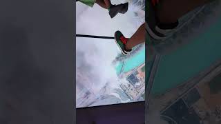 Burj Khalifa Glass Floor Walk Dubai burjkhalifa [upl. by Jestude]