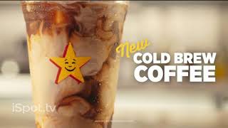 Hardees Cold Brew Coffee TV Spot Bold Creamy Smoothness [upl. by Reni]