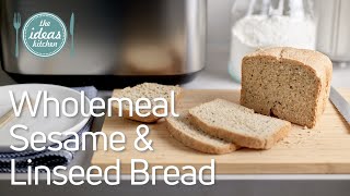 Wholemeal Sesame amp Linseed Bread Recipe [upl. by Kyred]