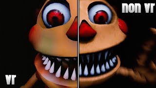 FNAF Help Wanted VR vs Non VR Jumpscares Comparison [upl. by Norrek]