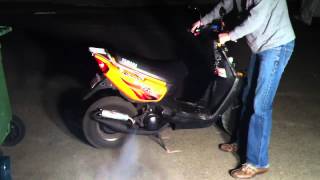 05 Yamaha BWs Zuma Leo Vince TT [upl. by Hafital]