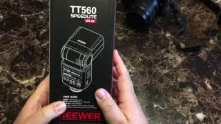 Neewer TT560 Flash Indepth Review [upl. by Seldan]