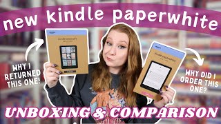 The New Kindle Paperwhite 💙  Unboxing amp Comparison to the Kindle Colorsoft  Honest Review [upl. by Ecertal]