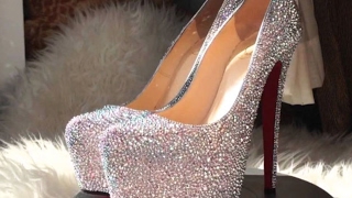 Christian Louboutin Daffodile 160mm Strass Swarovski Aurora Boreale [upl. by Assirral]