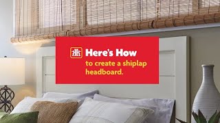 DIY Shiplap Headboard [upl. by Aleina]