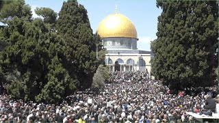 نقل شعائر خطبة وصلاة الجمعة من المسجد الأقصى المبارك Live broadcast from the blessed AlAqsa Mosque [upl. by Narf]