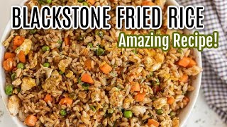 How to make Fried Rice on the Blackstone Griddle [upl. by Ynettirb631]