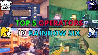 Top 5 SOLO Q Operators in Rainbow six siege [upl. by Anoi]