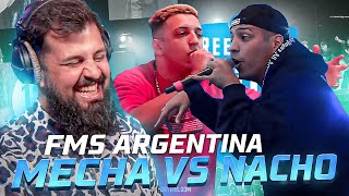 NOOO MECHAA  REACCION a MECHA vs NACHO  FMS Argentina 2022 J3 [upl. by Noitna]