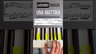 LUDOVICO EINAUDI  UNA MATTINA Piano Tutorial [upl. by Nadda789]