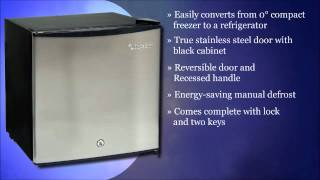 EdgeStar CRF150SS  Small Refrigerator with Freezer [upl. by Capps]