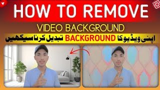 How To Remove Video Background Without Green Screen  Change Video Background in inshot [upl. by Necila]