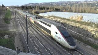 High speed TGV the new livery of Eurostar on France [upl. by Aubrie]